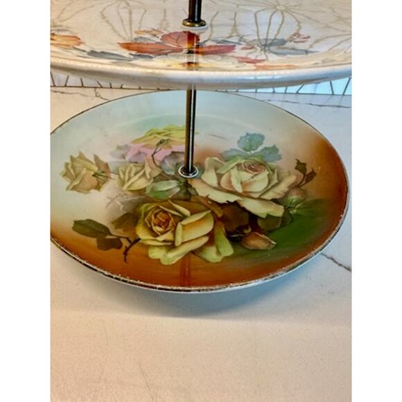 Three-Tier Dessert Stand | Vintage China ‎ | Bridal Decor - Picture 5 of 9